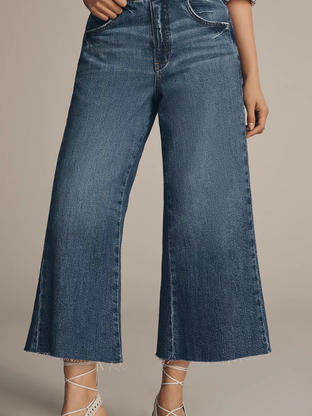 NWOT! Adi Crop Mid-Rise Flare Jeans by Pilcro - 18W - Picture 3 of 5